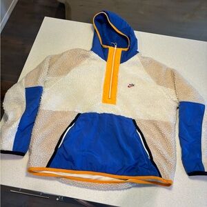Vintage Nike Sherpa Half Zip Sweater - Size XL